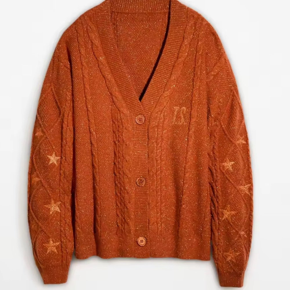 Taylor Swift Folklore cardigan sweater stars fan concert chunky soft